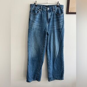 Uniqlo wide straight jeans size 26